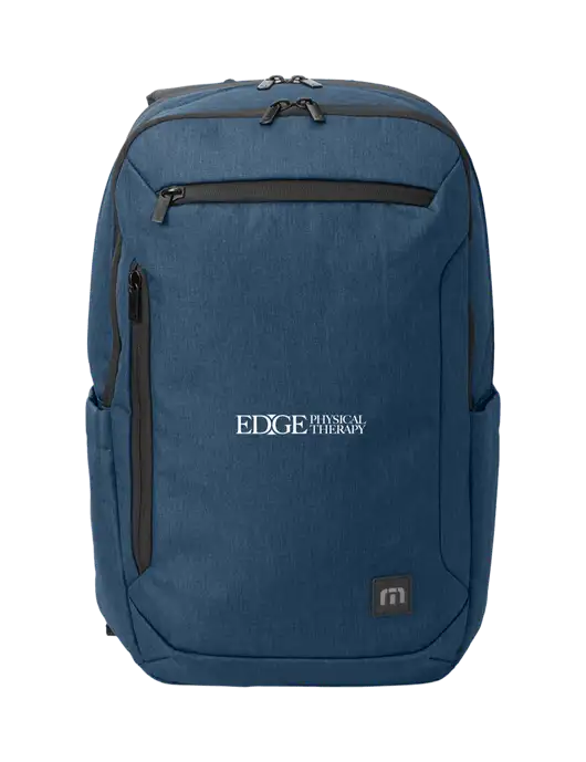 TravisMathew Heather Navy Duration Backpack w/Edge Physical Therapy Logo