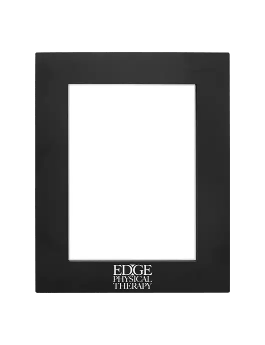 Black Aluminum Photo Frame, 5 x 7 w/Edge Physical Therapy Logo