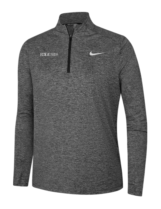 Nike Black Heather Womens Dri-FIT Element 1/2-Zip Pullover w/Edge Physical Therapy Logo