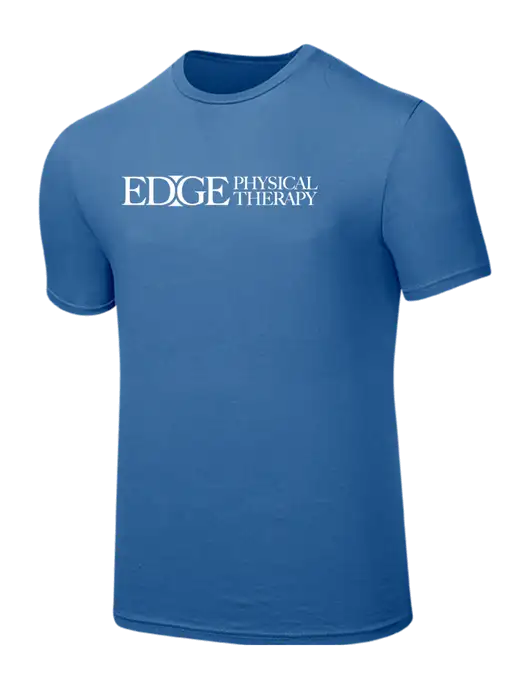 Seriously Soft Light Navy T-Shirt w/Edge Physical Therapy Logo