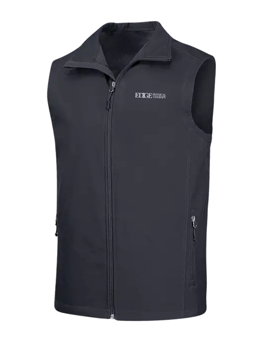 Dark Grey Core Soft Shell Vest w/Edge Physical Therapy Logo