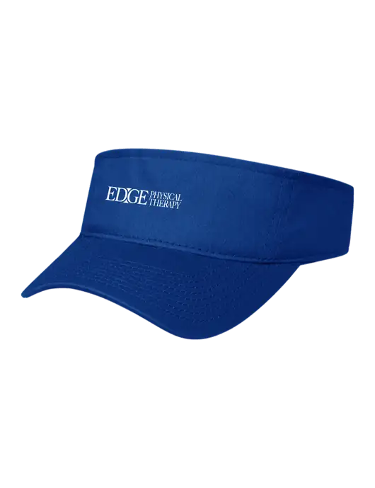Royal Cap Visor w/Edge Physical Therapy Logo