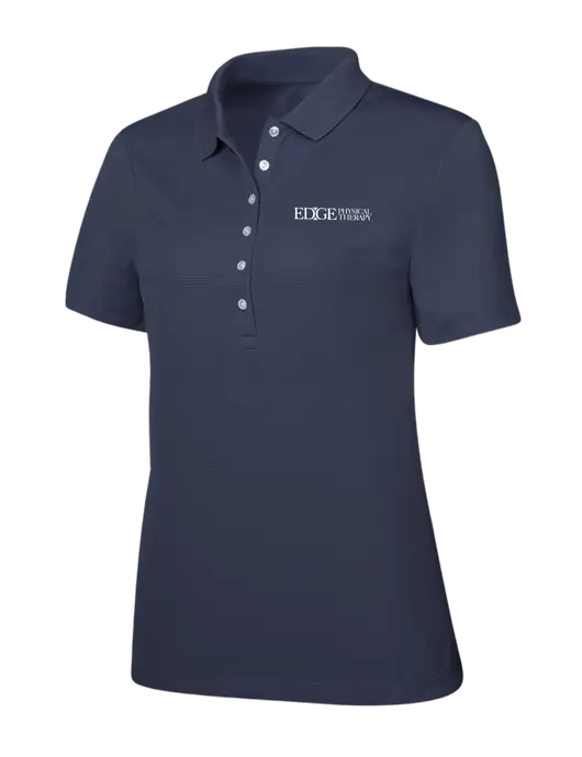 Callaway Womens Ottoman Navy Polo w/Edge Physical Therapy Logo