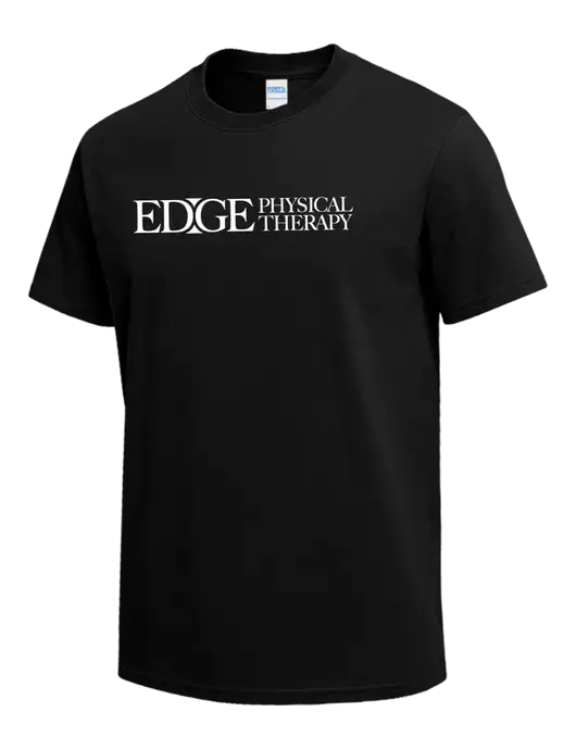 Black Heavyweight 6.1 oz T-Shirt w/Edge Physical Therapy Logo