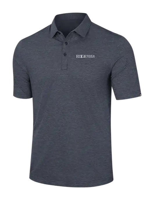 TravisMathew Dark Grey Slate Heather Sunnyvale Polo w/Edge Physical Therapy Logo