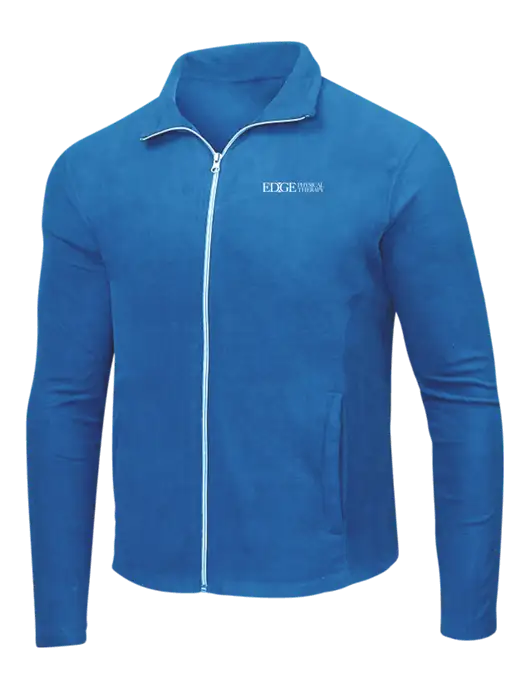 Light Royal Microfleece Jacket w/Edge Physical Therapy Logo