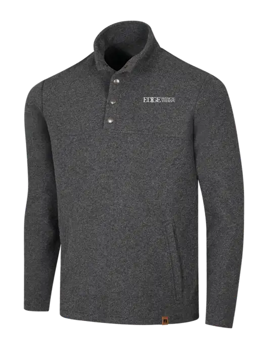 Russell Outdoors Dark Grey Heather Basin Snap Pullover w/Edge Physical Therapy Logo