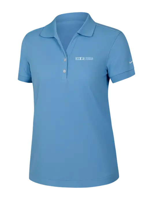 Nike Womens Dri-FIT Classic Light Blue Polo w/Edge Physical Therapy Logo