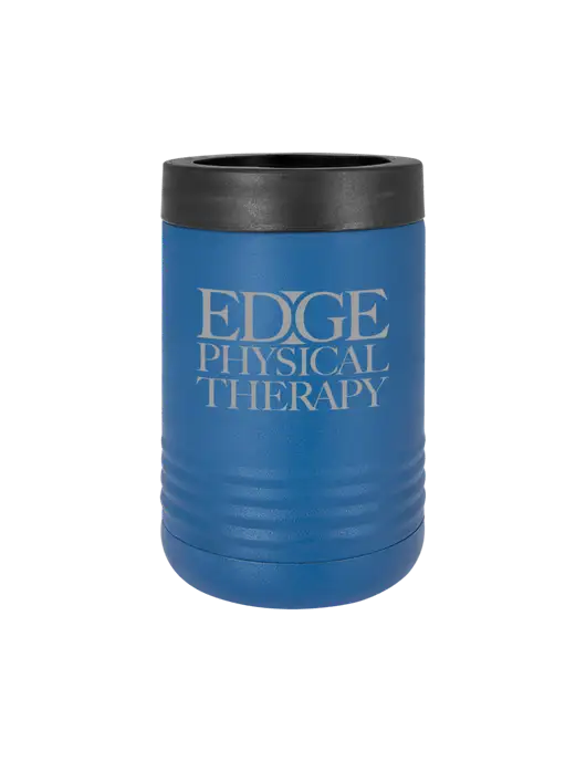 Polar Camel 12 oz Powder Coated Royal Blue Vacuum Insulated Beverage Holder w/Edge Physical Therapy Logo