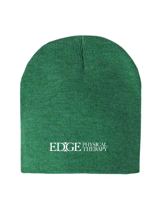 Kelly Green Heather Element Knit Beanie w/Edge Physical Therapy Logo