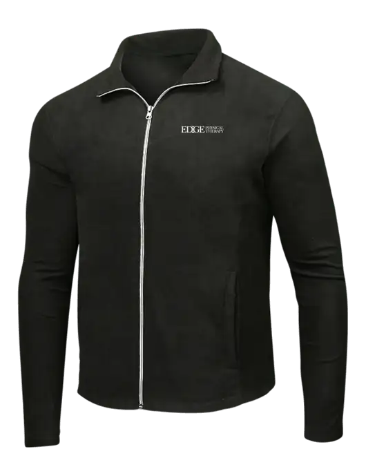Black Microfleece Jacket w/Edge Physical Therapy Logo