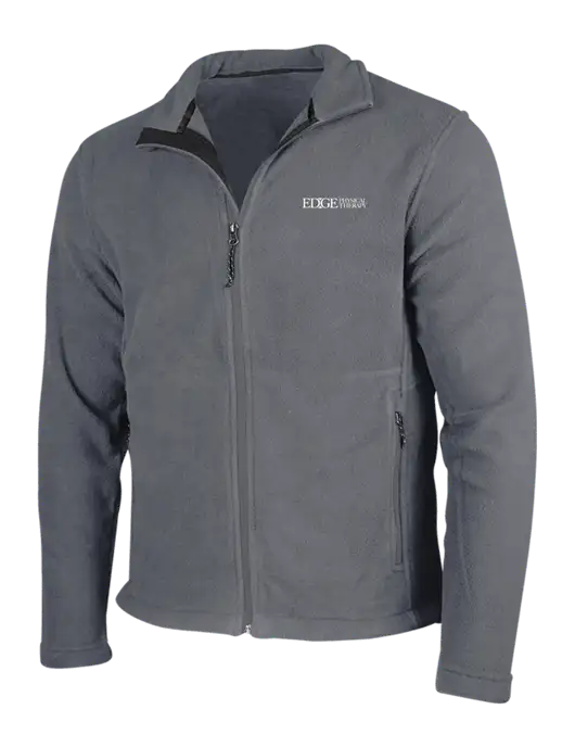 Medium Grey Fleece Jacket w/Edge Physical Therapy Logo