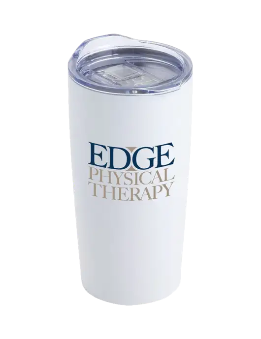 Society White 20 oz Insulated Tumbler w/Edge Physical Therapy Logo
