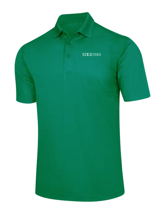 Kelly Green Micropique Sport-Wick Polo w/Edge Physical Therapy Logo