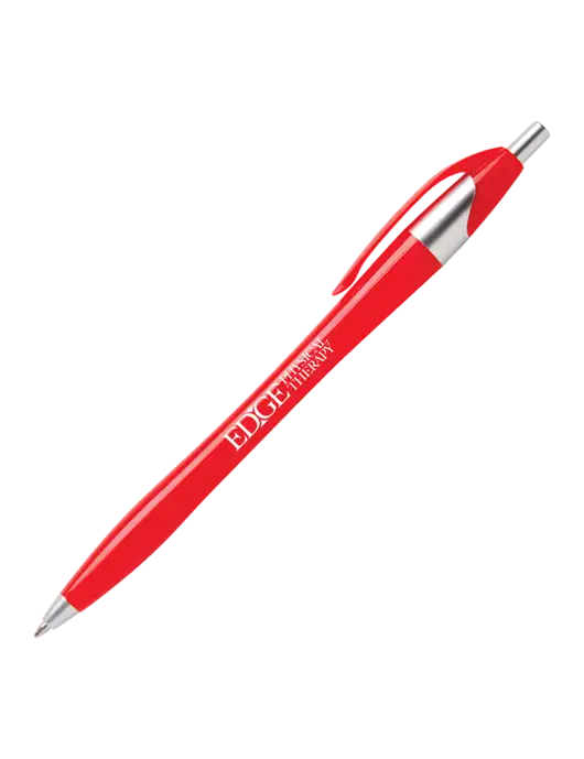 Novella Red Platinum Pen - Blue Ink w/Edge Physical Therapy Logo
