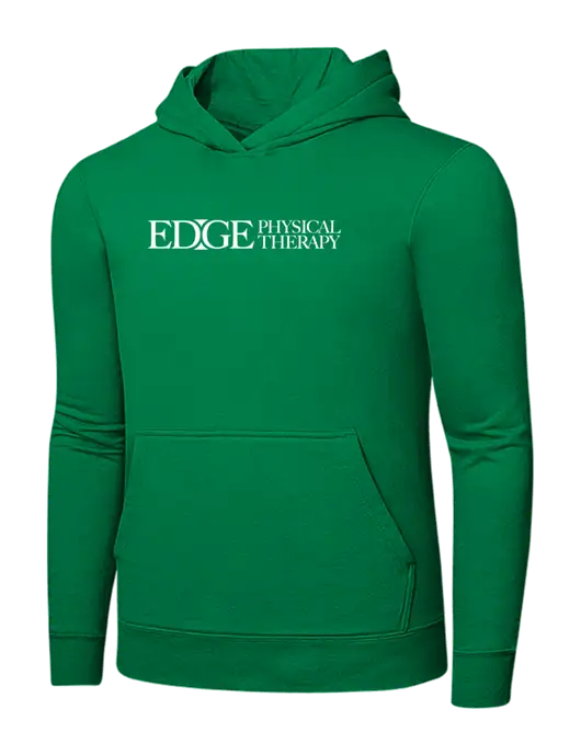 Dark Kelly Green 7.8 oz Ring Spun Hooded Sweatshirt w/Edge Physical Therapy Logo