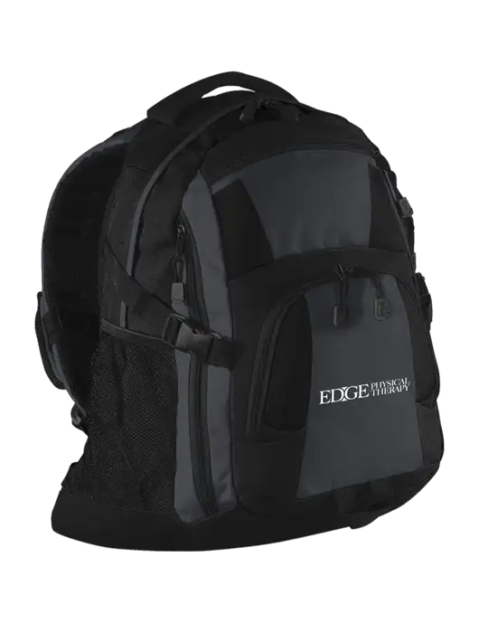 Urban Black/Grey/Black Laptop Backpack w/Edge Physical Therapy Logo