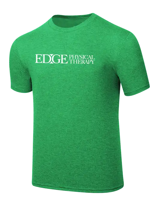 Simply Soft Kelly Green Frost 4.5oz  Poly/Combed Ring Spun Cotton T-Shirt w/Edge Physical Therapy Logo
