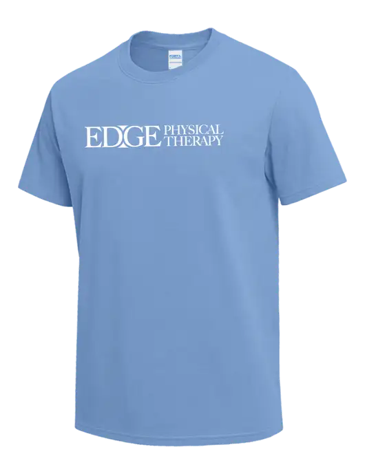 Light Blue Heavyweight 6.1 oz T-Shirt w/Edge Physical Therapy Logo