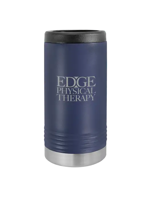 Polar Camel Powder Coated Navy Vacuum Insulated Slim Beverage Holder w/Edge Physical Therapy Logo