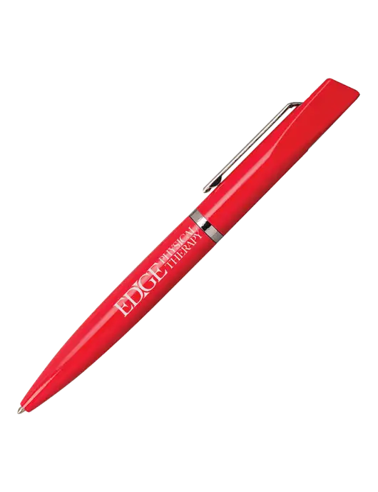 Santos Red Pen - Black Ink w/Edge Physical Therapy Logo