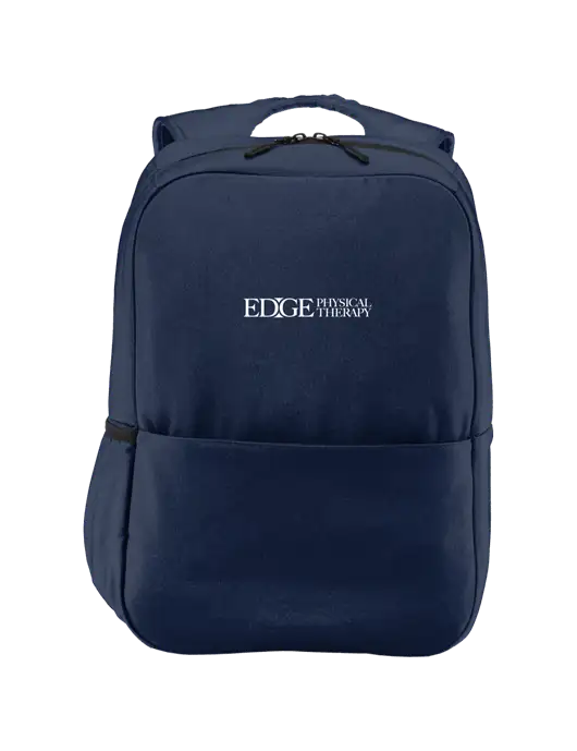 Access Square Laptop River Blue Navy Backpack w/Edge Physical Therapy Logo