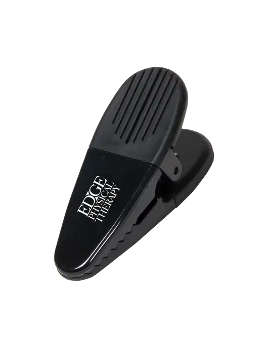 Magnetic Black Power Clip w/Edge Physical Therapy Logo