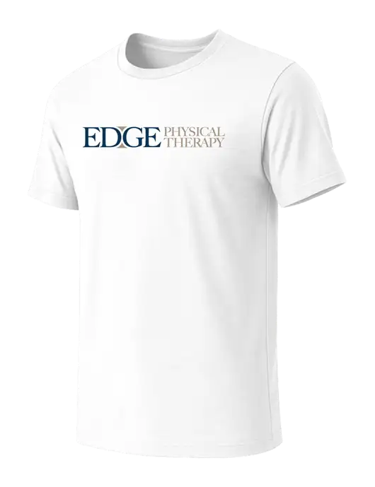 BELLA+CANVAS White Blend CVC Short Sleeve Tee w/Edge Physical Therapy Logo