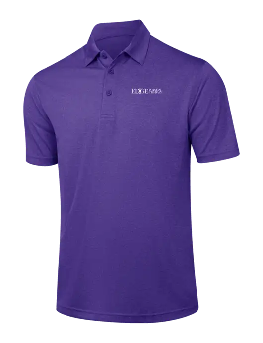 Purple Heather Contender Polo w/Edge Physical Therapy Logo