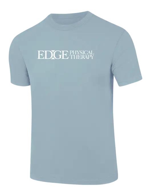 Comfort Colors 6.1 oz Light Blue Heavyweight Ring Spun T-Shirt w/Edge Physical Therapy Logo