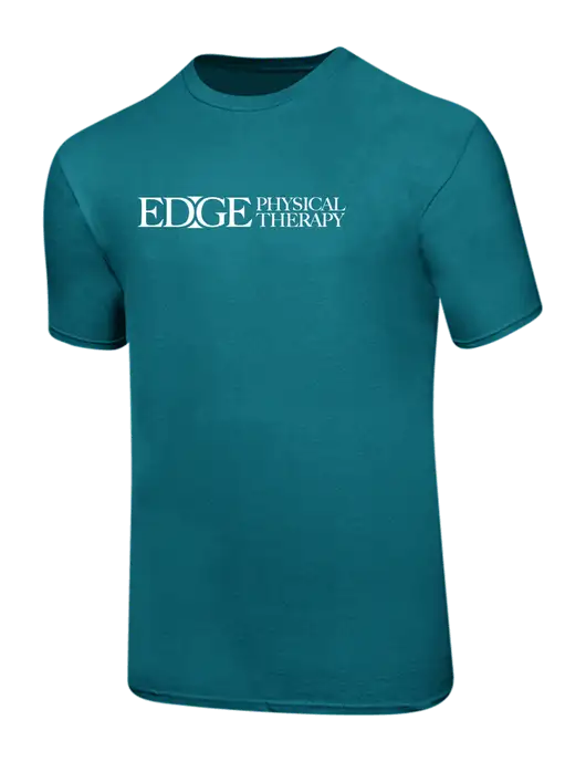 Ring Spun Teal 4.5 oz T-Shirt w/Edge Physical Therapy Logo