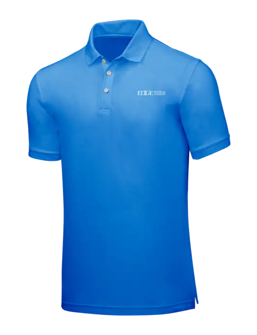Light Royal Blue Core Classic Pique w/Edge Physical Therapy Logo