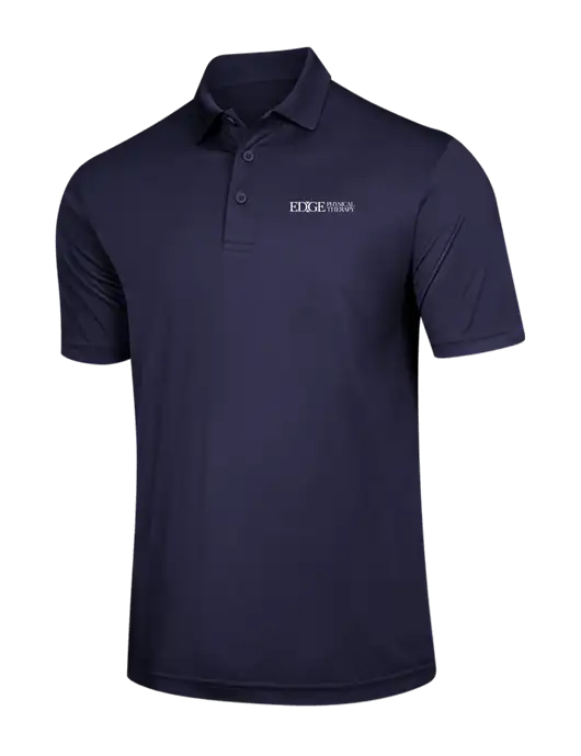 Navy PosiCharge Competitor Polo w/Edge Physical Therapy Logo