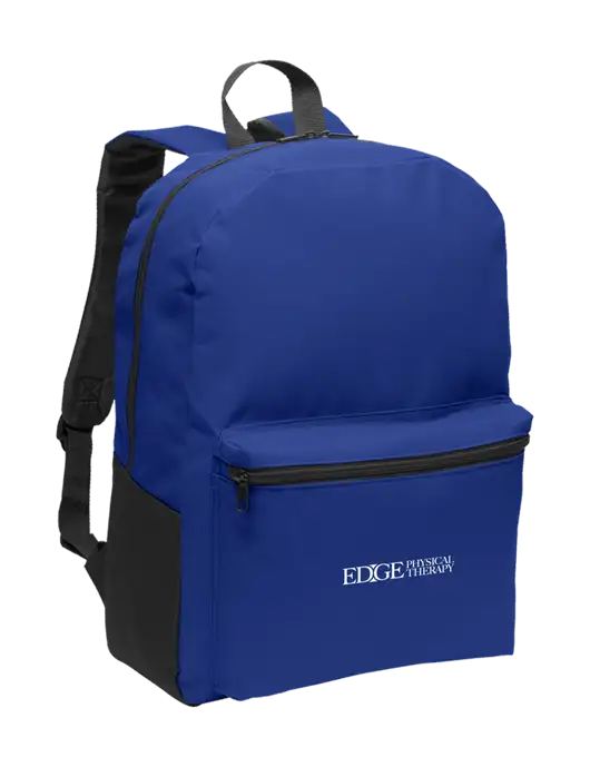 Casual Twilight Blue Lightweight Laptop Backpack w/Edge Physical Therapy Logo