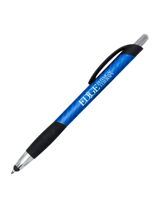 Sunray Blue Stylus Pen - Black Ink w/Edge Physical Therapy Logo