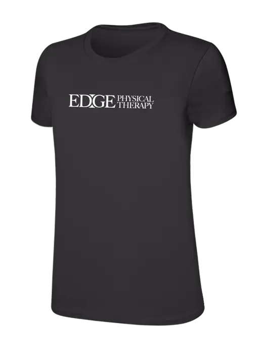 Womens Ring Spun Charcoal 4.5 oz T-Shirt w/Edge Physical Therapy Logo