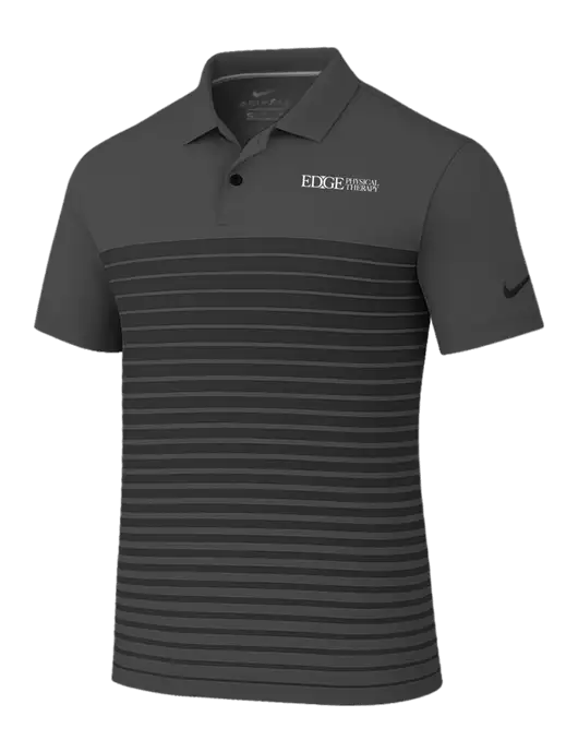 Nike Dark Grey Dri-FIT Vapor Block Polo w/Edge Physical Therapy Logo