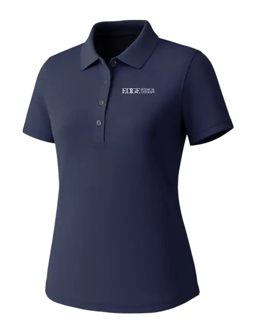 Callaway Womens Core Navy Performance Polo w/Edge Physical Therapy Logo