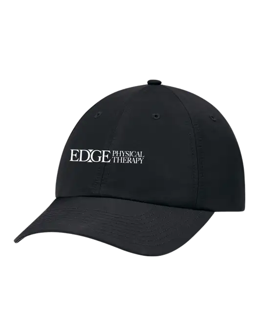 Richardson Relaxed Performance Lite Black Cap w/Edge Physical Therapy Logo