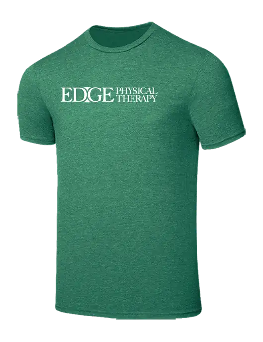 Seriously Soft Heathered Kelly Green T-Shirt w/Edge Physical Therapy Logo