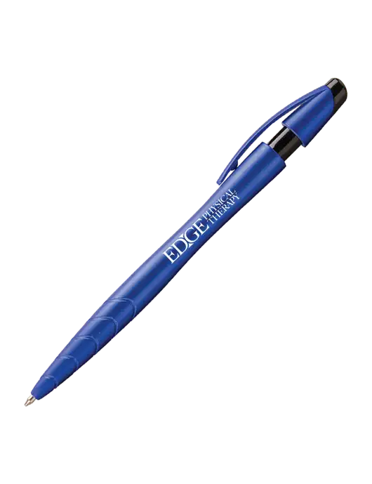 Awali Blue Metallic Pen - Black Ink w/Edge Physical Therapy Logo
