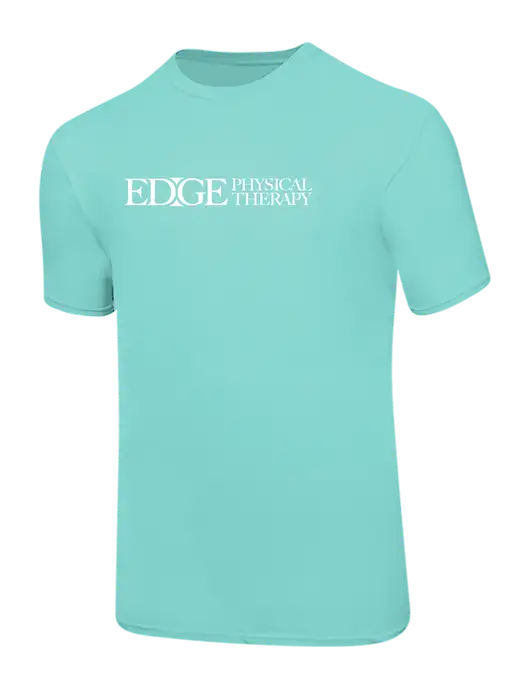 Ring Spun Seafoam 4.5 oz T-Shirt w/Edge Physical Therapy Logo