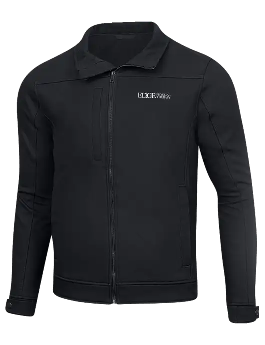 Cornerstone Charcoal Duck Bonded Soft Shell Jacket w/Edge Physical Therapy Logo
