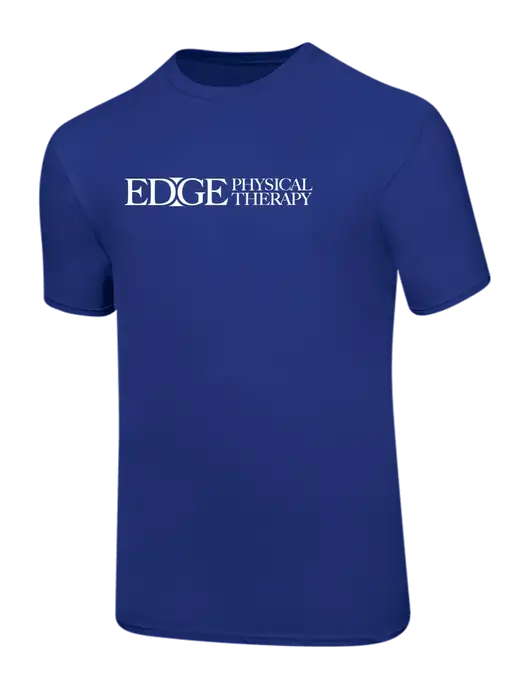 Ring Spun Royal 4.5 oz T-Shirt w/Edge Physical Therapy Logo