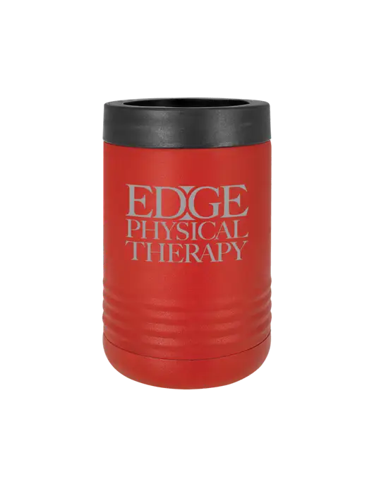 Polar Camel 12 oz Powder Coated Red Vacuum Insulated Beverage Holder w/Edge Physical Therapy Logo