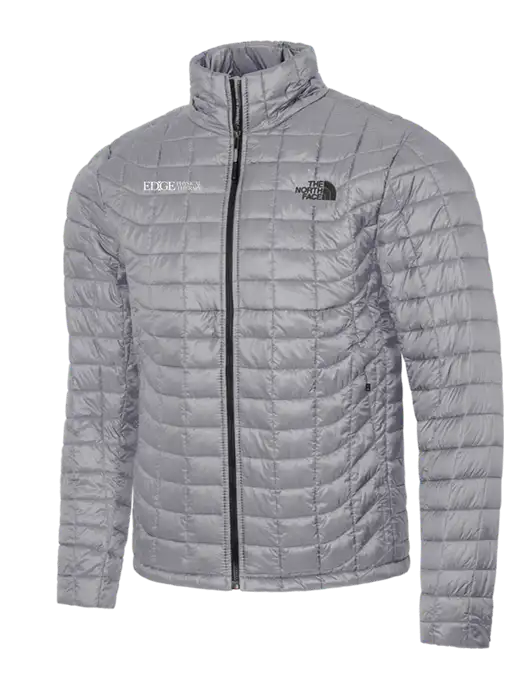 North Face Medium Grey ThermoBall Trekker Jacket w/Edge Physical Therapy Logo