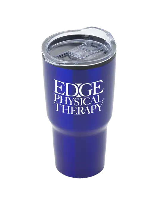 Odyssey Blue 30 oz Travel Tumbler w/Edge Physical Therapy Logo