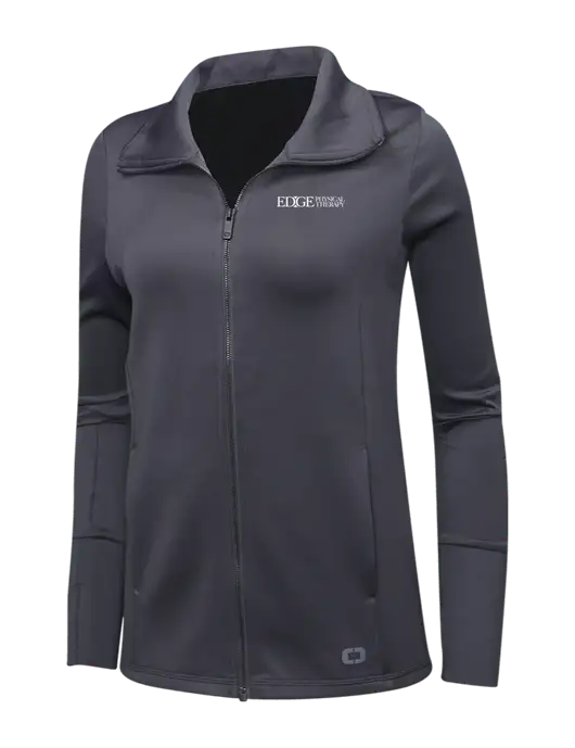 OGIO Dark Grey Womens Endurance Modern Performance Full-Zip w/Edge Physical Therapy Logo