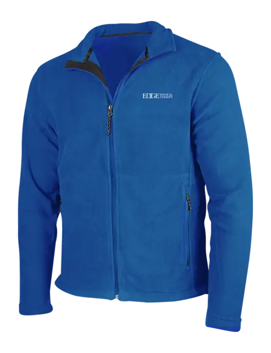 Dark Royal Fleece Jacket w/Edge Physical Therapy Logo