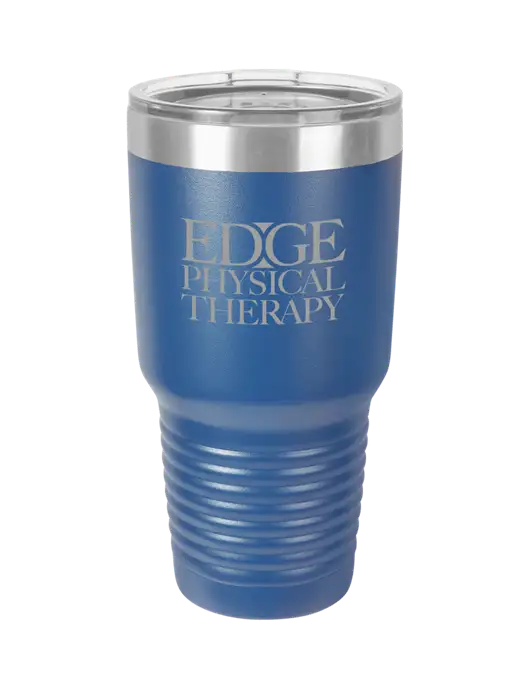 Polar Camel 30 oz Powder Coated Royal Vacuum Insulated Tumbler w/Edge Physical Therapy Logo